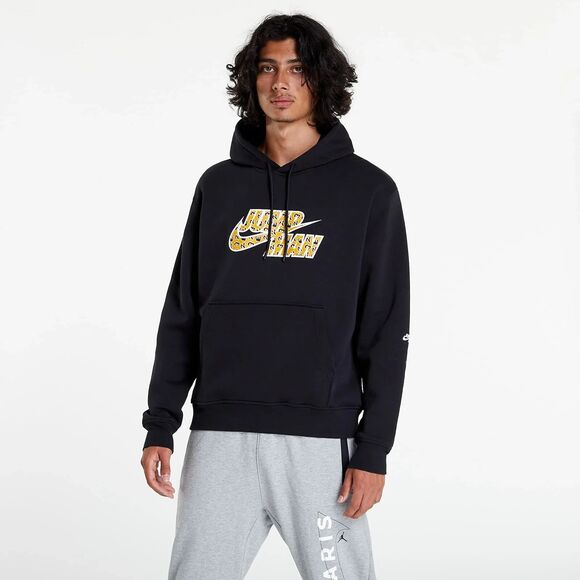 Jordan Flight MVP Jumpman Cherrywood Red/Black Fleece Hoodie - Picture 1 of 5
